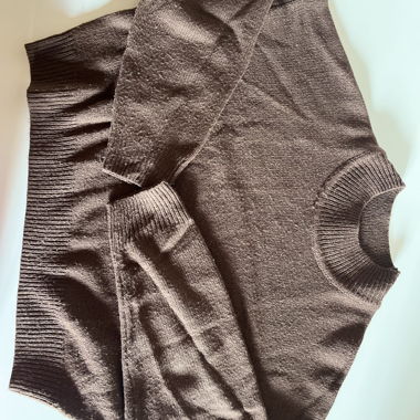 Brauner Woll Pullover 