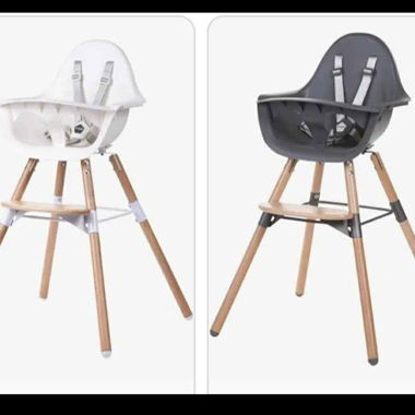 2 chaises evolutives childhome kit complet