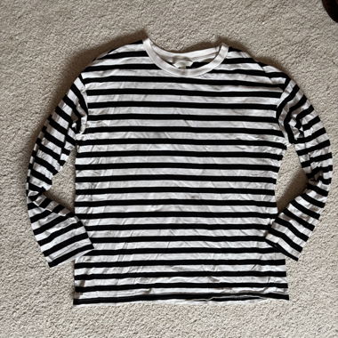 T-shirt à manches longues à rayures