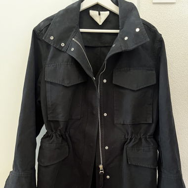 Arket black utility jacket 