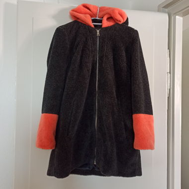 Black Hooded Coat