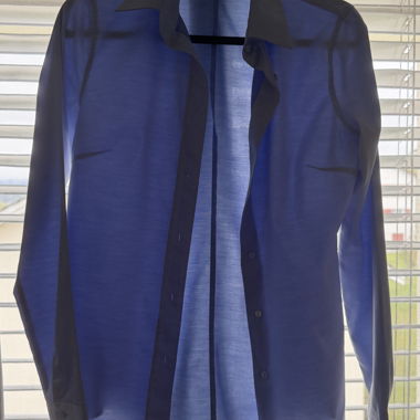 Camicia button-up in cotone azzurro chiaro Nara Camicie