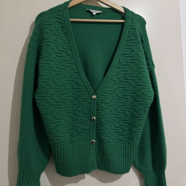 Gilet cardigan verde