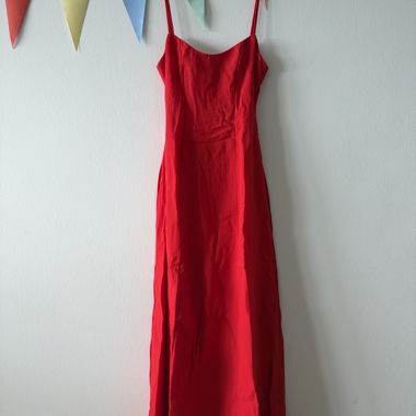 Vestito lungo rosso KOOKAÏ scollato sulla schiena