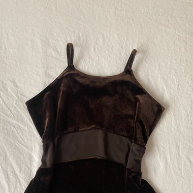 Vintage Y2K Brown Velvet Top