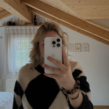 Strickpullover - gemustert