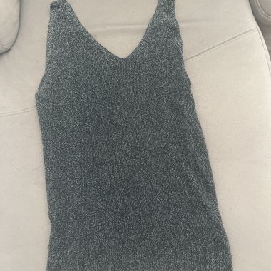 Shiny Sleeveless Top