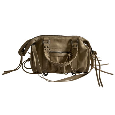 Sac à bandoulière beige Bershka