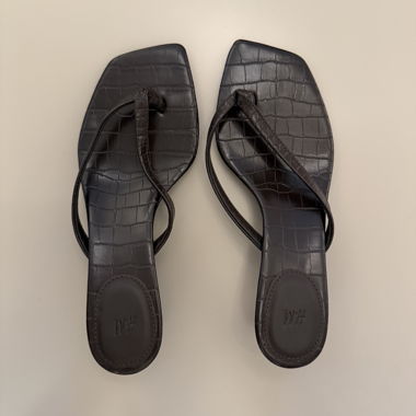 Braune High-Heel Sandalen