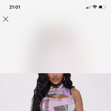 Cut Dress Multi Lavendel