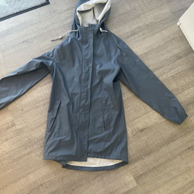 Blaue Regen Jacke 