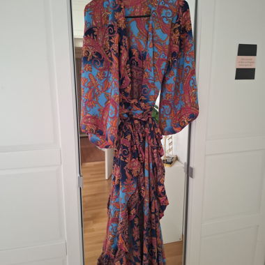 Multicolored Wrap Dress