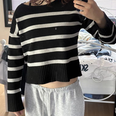 Striped Knit Sweater