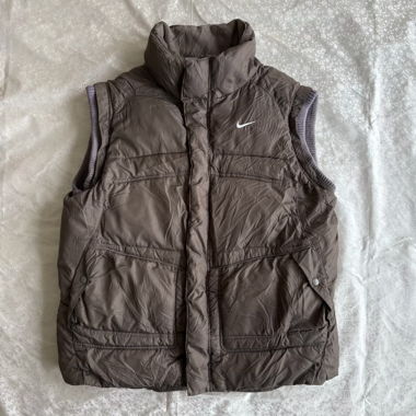Rare 2006-10 Nike brown puffer vest