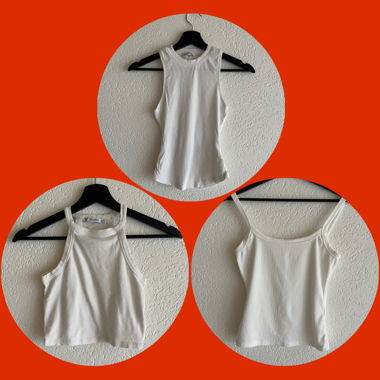 3-in-1 White Tank Top Bundle 