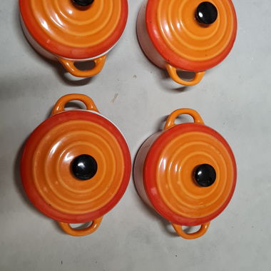 Keramik Topfset orange