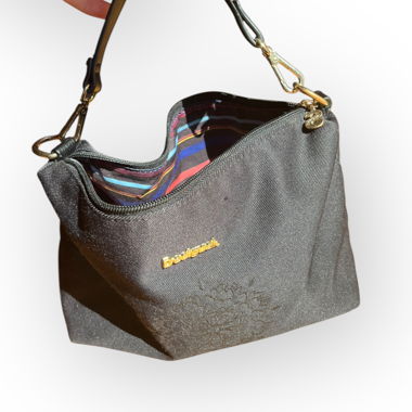 black and gold vintage desigual shoulder bag