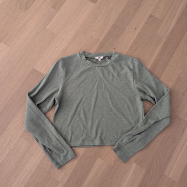 Maglione manica lunga verde chiaro