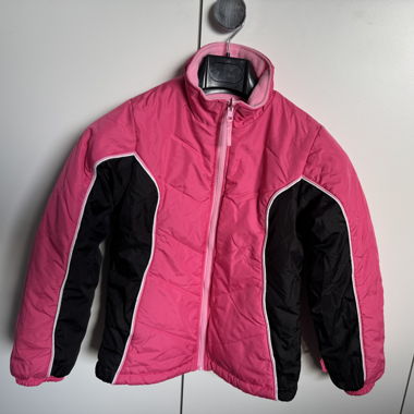 Veste d'hiver chaude – Noir & Rose – Bon état