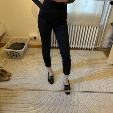 Dark blue suit trousers