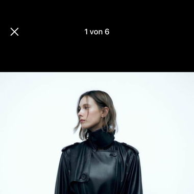 ZARA Ledermantel/ Trenchcoat / GR: S NEU