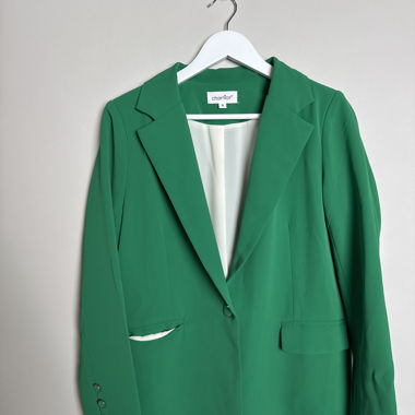 Green blazer jacket