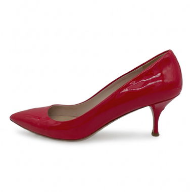 Miu Miu Pointed-Toe Patent Pump EU 37 Rot
