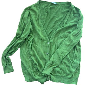 Grüner Cardigan