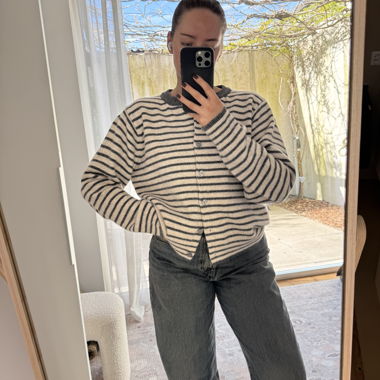 Striped Knit Cardigan