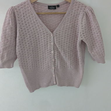 Cardigan tricot violet