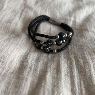 Black Woven Fashion Bracelet
