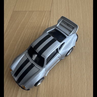 Silver Porsche Toy Car, approx. 9.5 cm