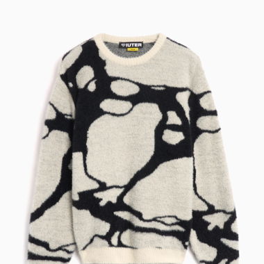 IUTER MARBLE JUMPER Color DUSTY WHITE