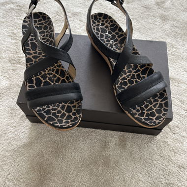 Black Sandals with Straps