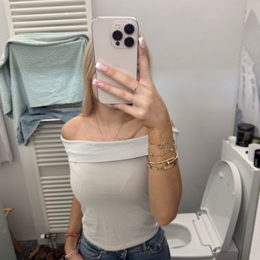 Top senza spalle grigio 🩶