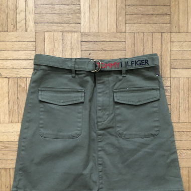 Jupe style cargo kaki tommy hilfiger