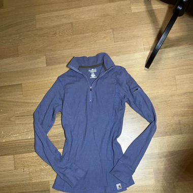 Carhartt purple half zip up longsleeve-XS
