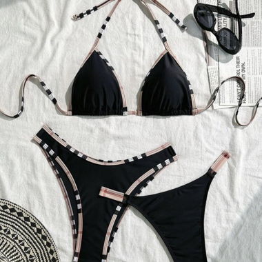 Schwarz Bikini, 2-teilig