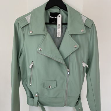 MINT KUNSTLEDER JACKE 