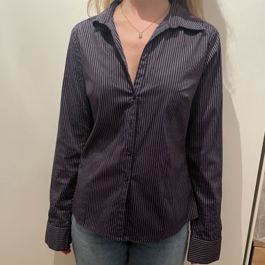Camicia a righe donna maniche lunghe
