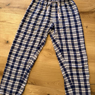 Checked pajama pants