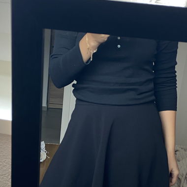 Mini black skirt