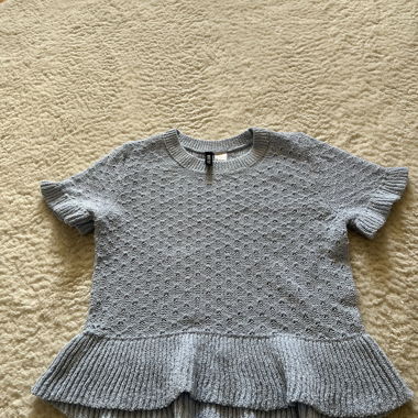 H&M Divided knit top grey S