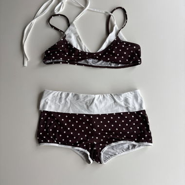 Ensemble de bikini à pois