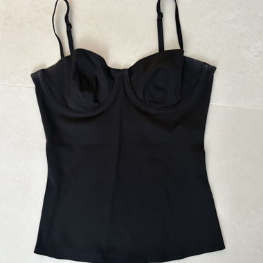 Top bustier nero