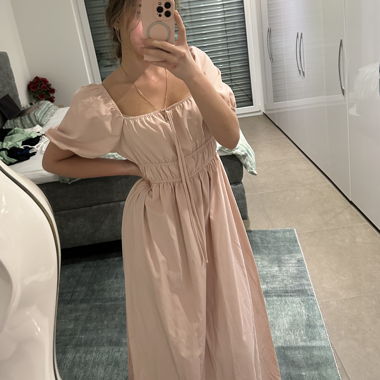 Langes Kleid Rosa
