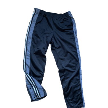 Adidas track pants with snap buttons