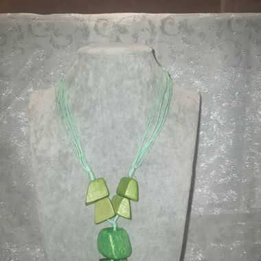 Collana estiva verde acqua e verde