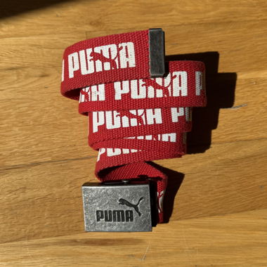 Puma Gürtel rot mit Klemmschnalle Skater