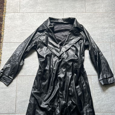 Leder-Trenchcoat – Neu, in edlem Look